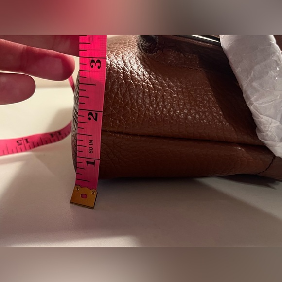 NEW Fossil Kinley Brown Leather Small Crossbody Purse - Picture 8 of 9